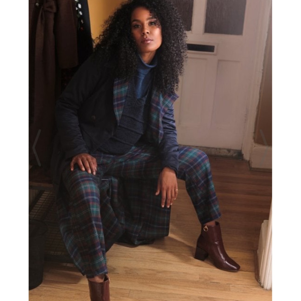 Bright & Beautiful Eleanor Rustic Check Trousers